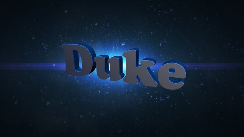 Duke text animation