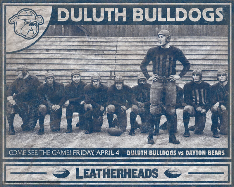 Duluth Bulldogs football poster