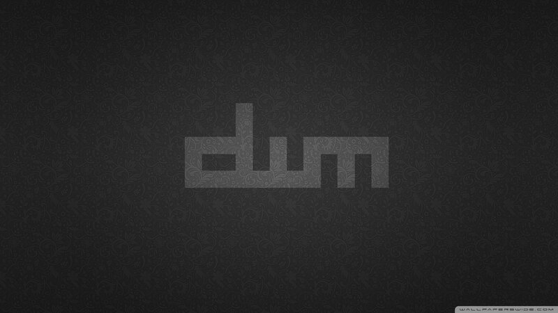 Dum Logo on Patterned Background