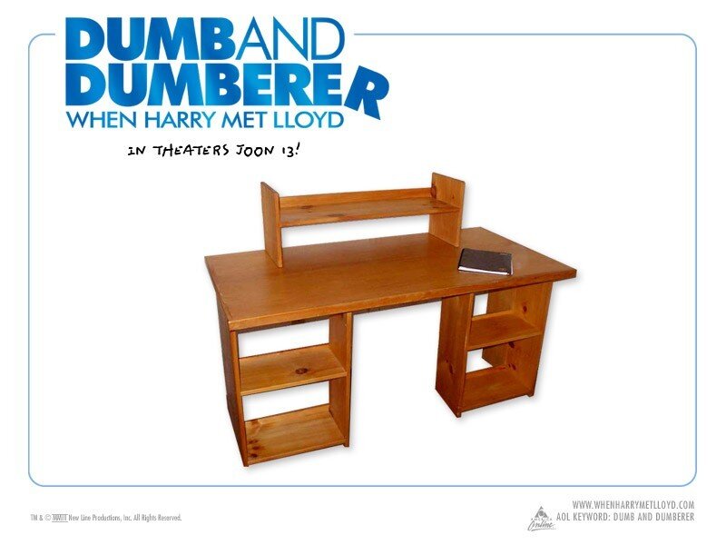 Dumb and Dumberer desk ad