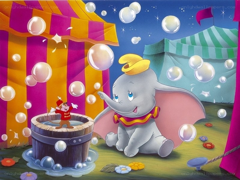 Dumbo and Timothy Q. Mouse at the circus