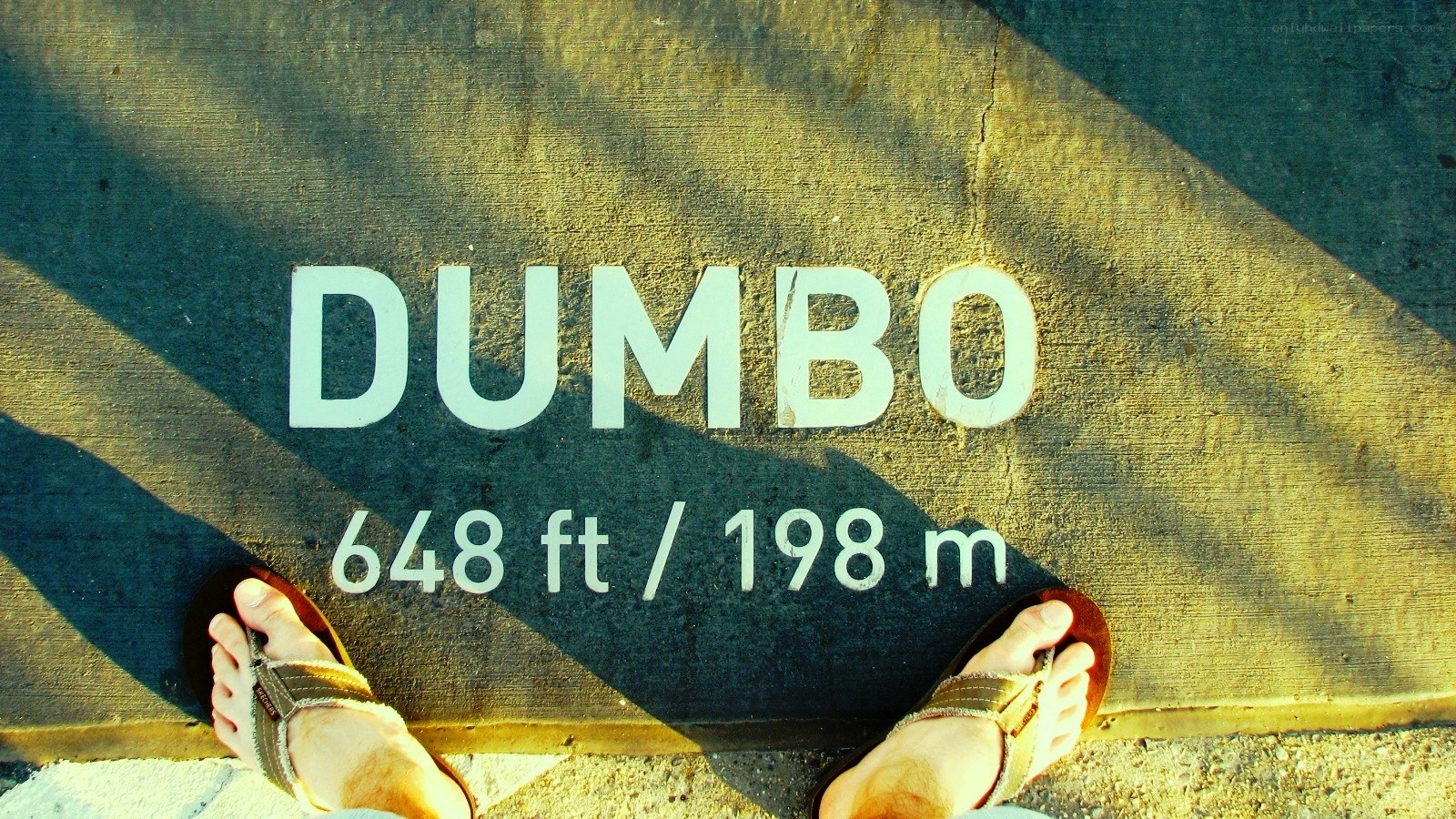 Dumbo sign with feet