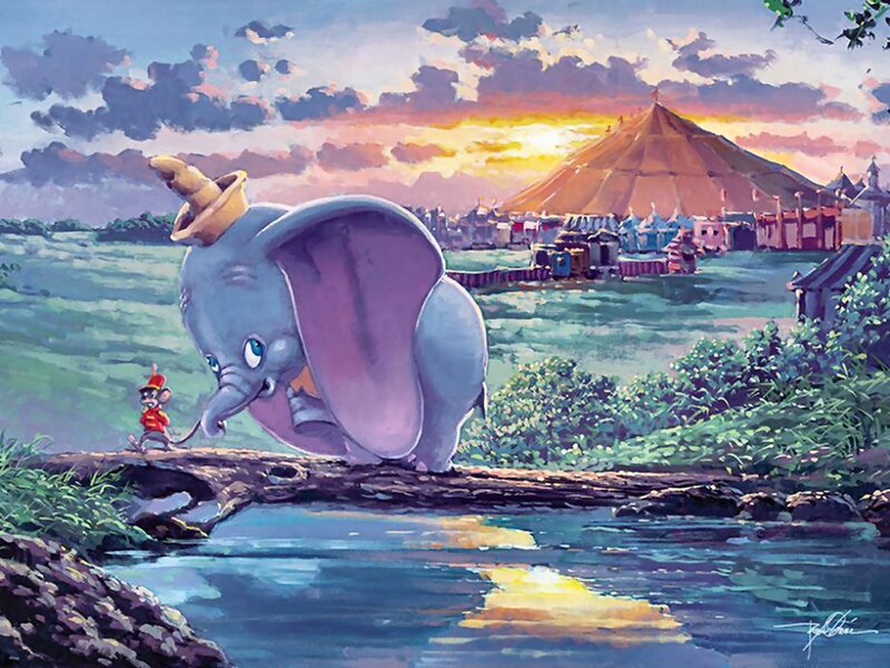 Dumbo the Elephant — Blue, Serene