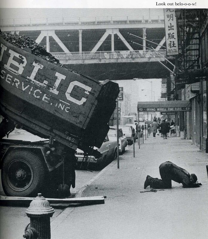 Dump truck accident on city street