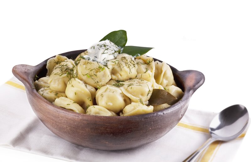 Dumplings in a Bowl — Brown