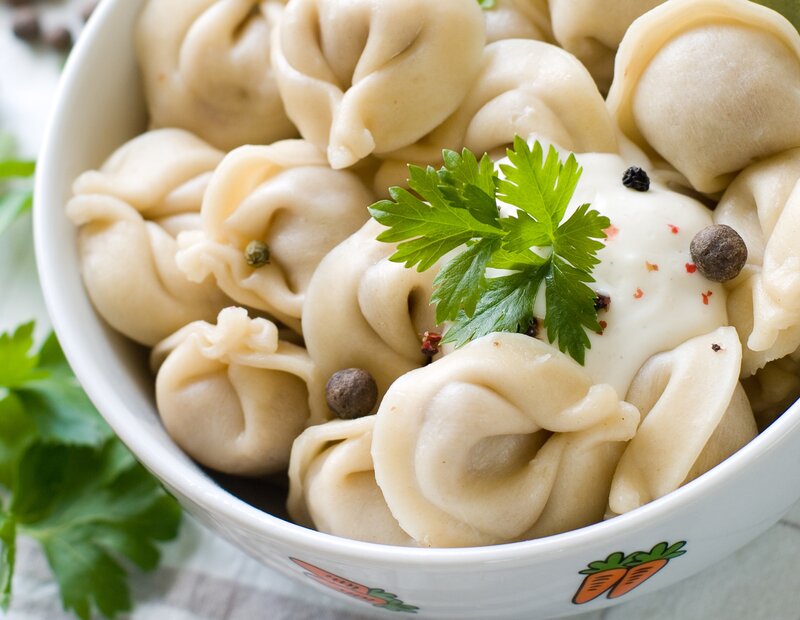 Dumplings in a Bowl