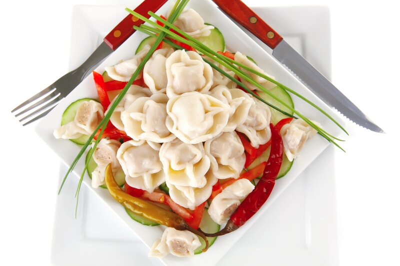 dumplings with vegetables
