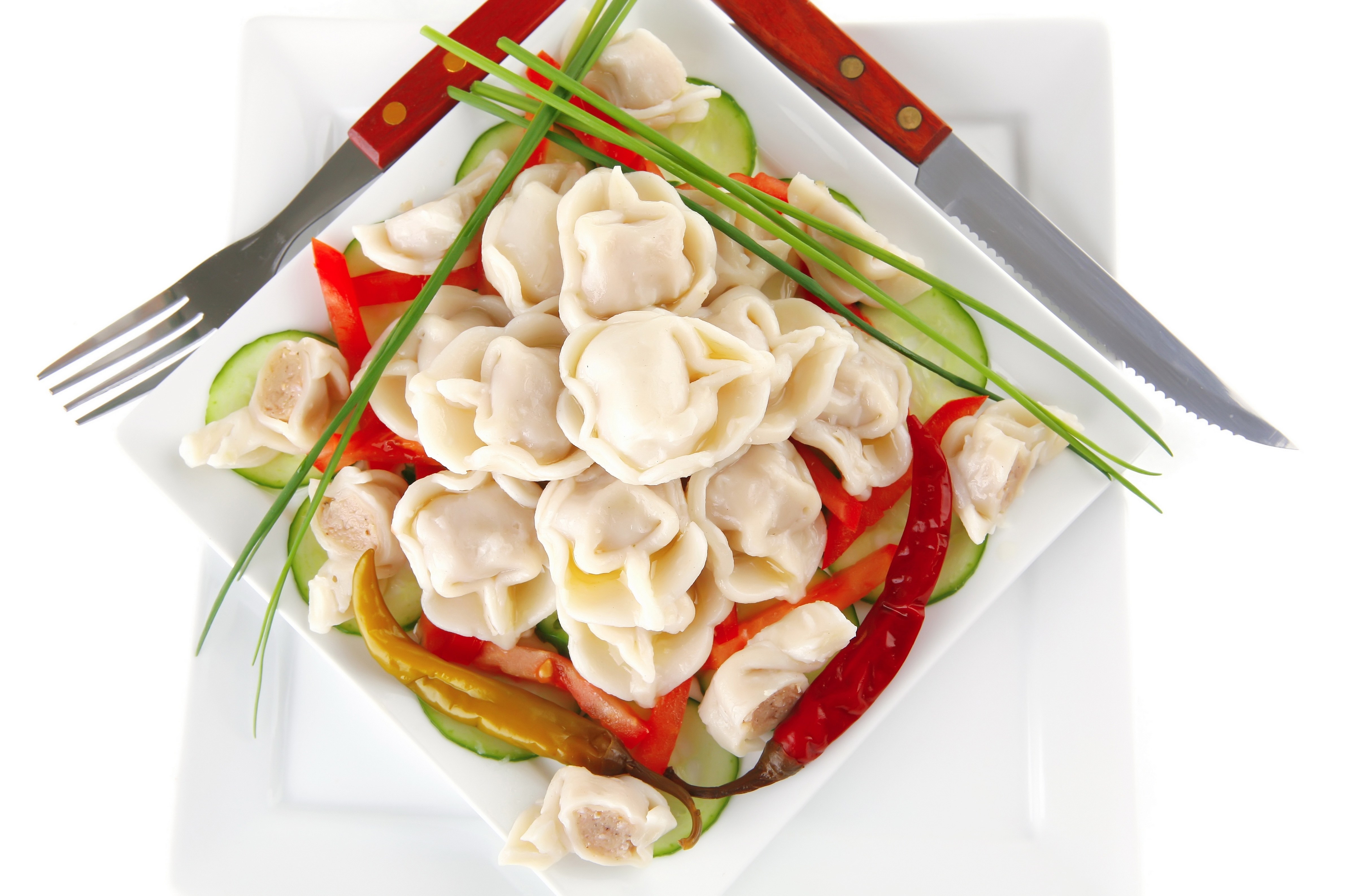 dumplings with vegetables