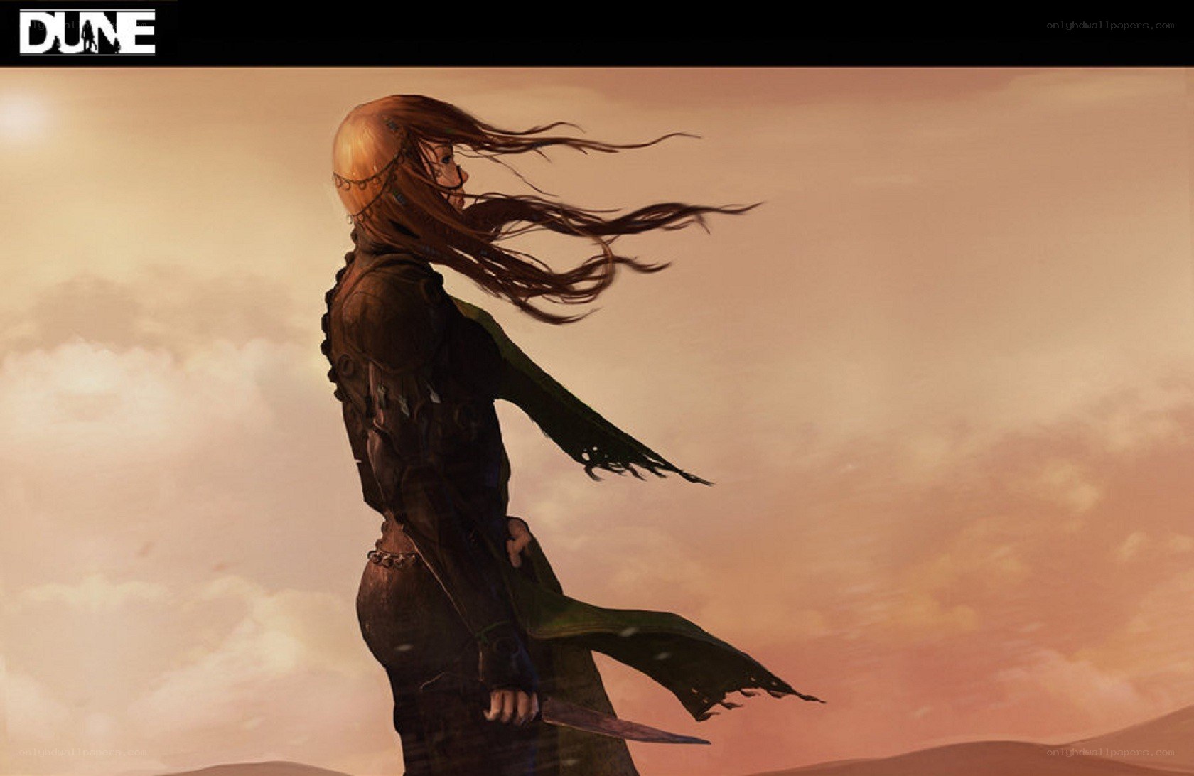 Dune character in desert
