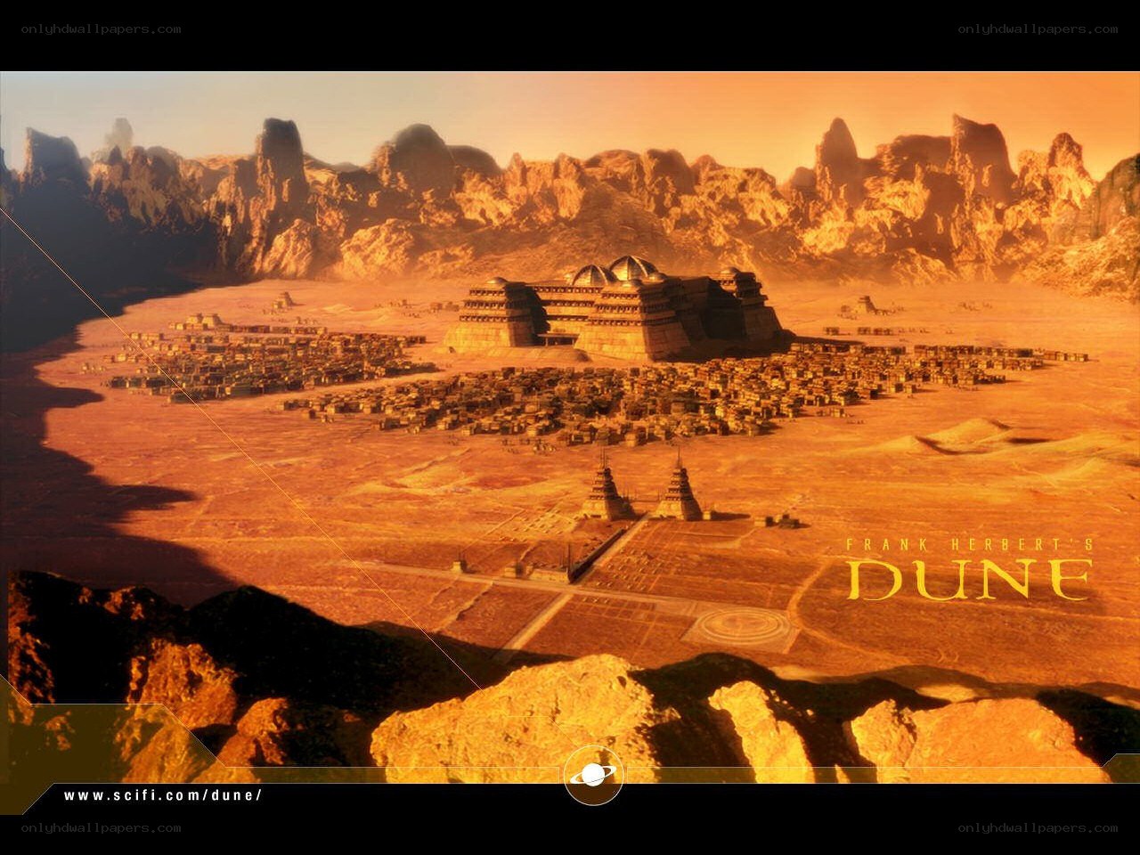 Dune movie cityscape