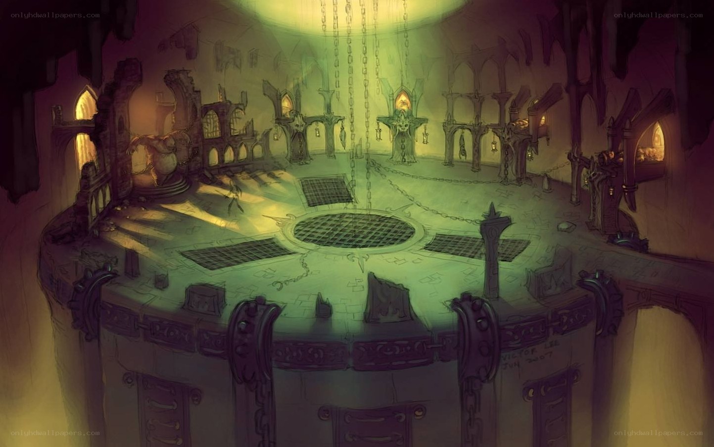 dungeon arena concept art