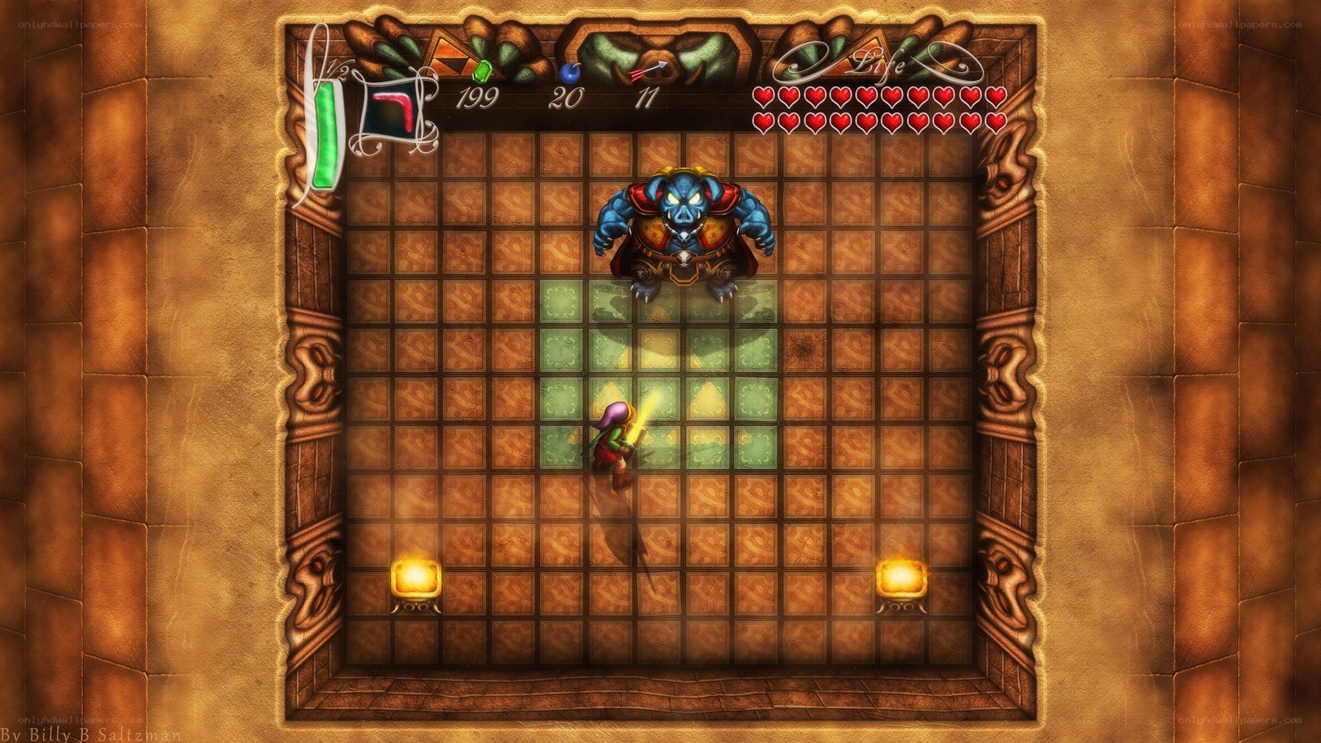 dungeon battle scene