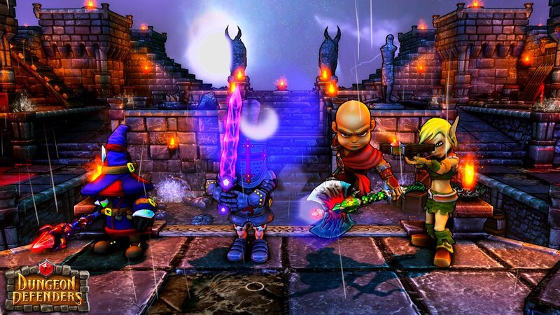 Dungeon Defenders game scene