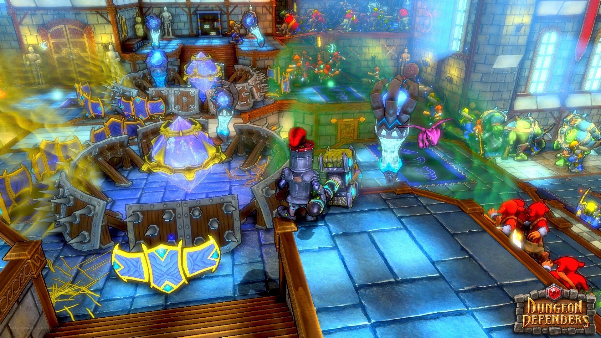 Dungeon Defenders gameplay scene