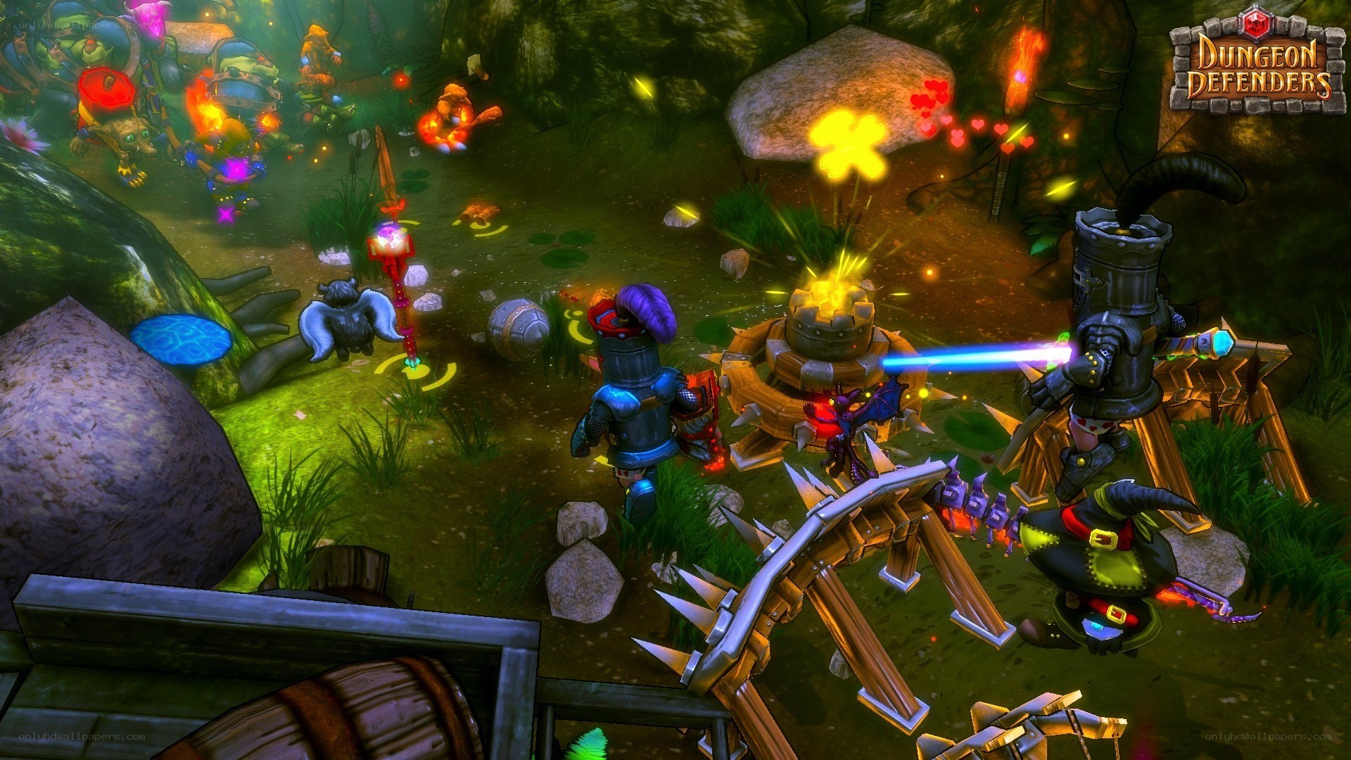 Dungeon Defenders gameplay scene