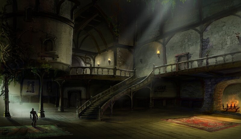 dungeon interior with staircase