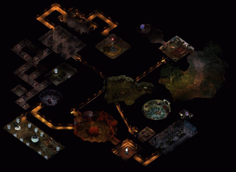 dungeon map from a fantasy game