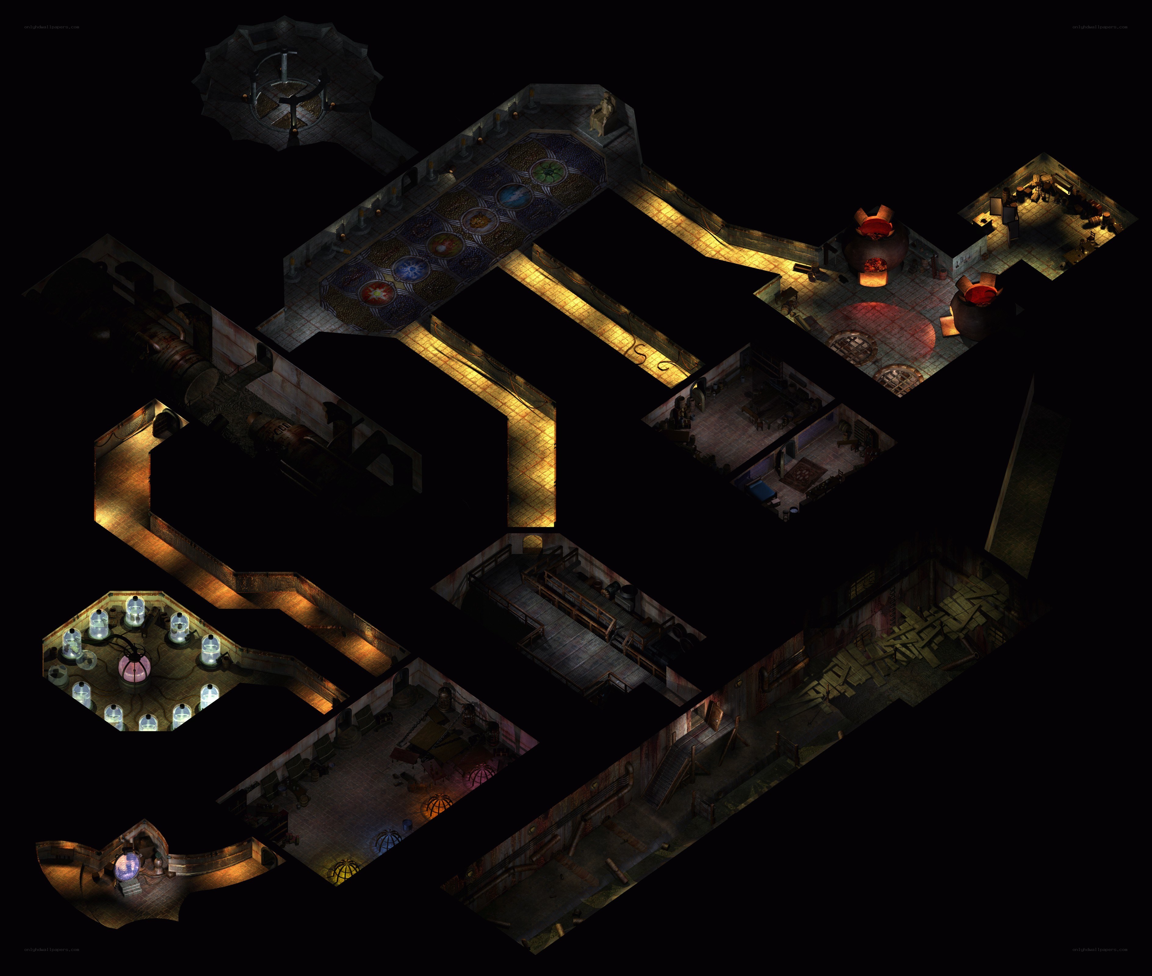 dungeon map from a fantasy game