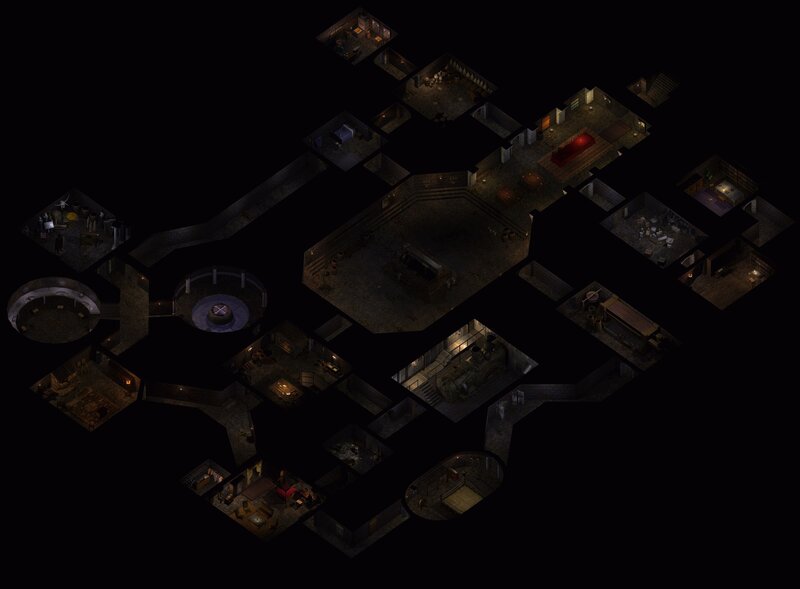 dungeon map from classic rpg