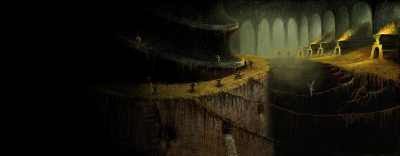 dungeon with ancient ruins
