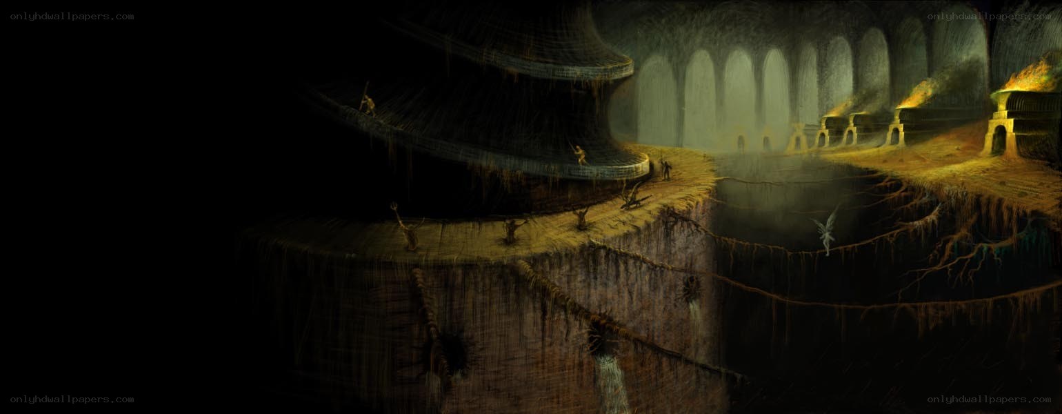 dungeon with ancient ruins