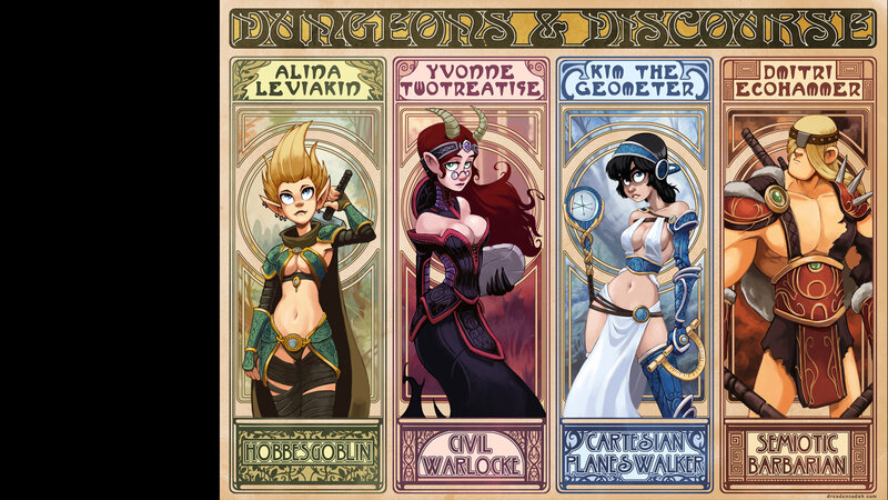 Dungeons & Discourse character art