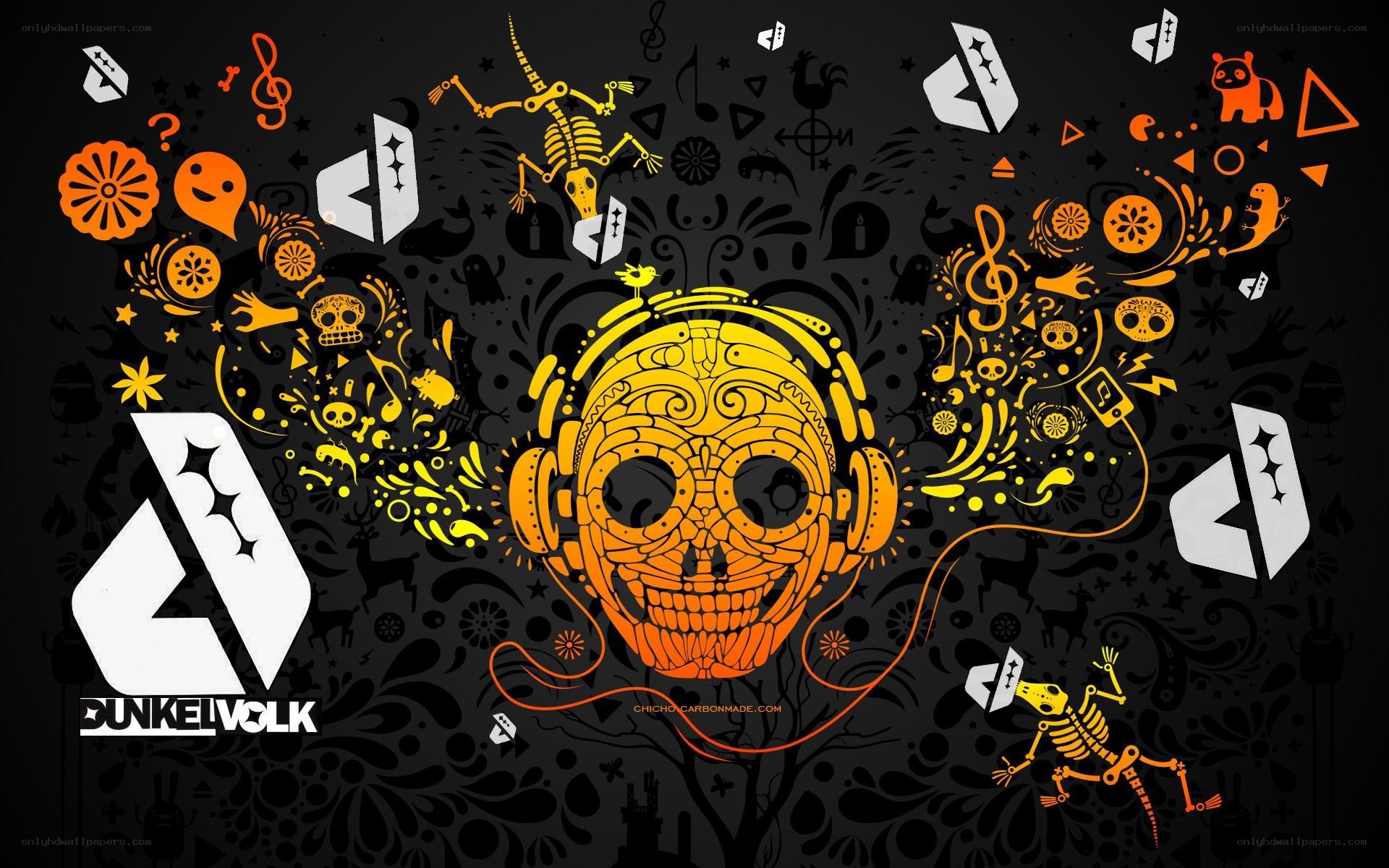 Dunkelvolk skull art