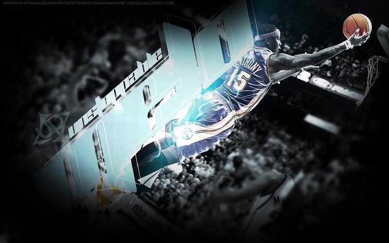 Dunking basketball player artwork