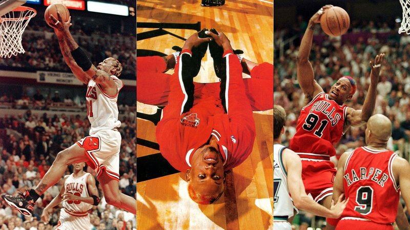 Dunking moments of a basketball player