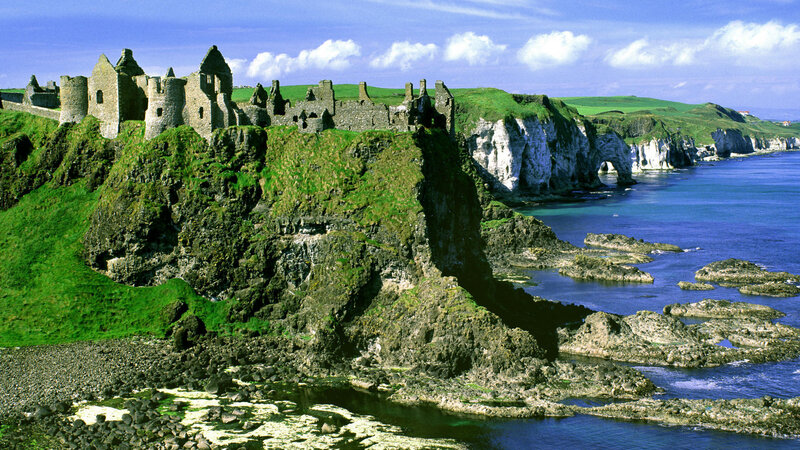 Dunluce Castle Ruins — Blue