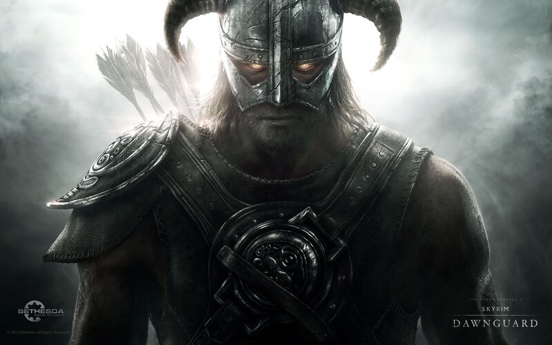 Dunmer Warrior in Armor — Black, Dramatic, Digital Art