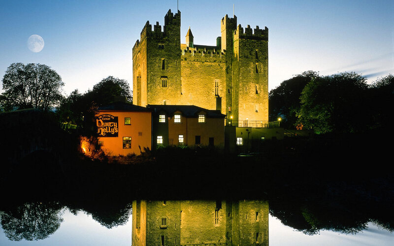 Dunmore Castle at Night