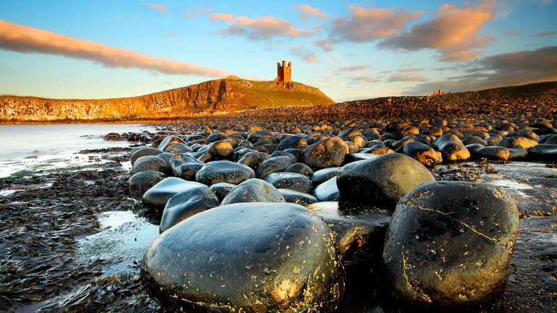 Dunstanburgh Castle — Blue