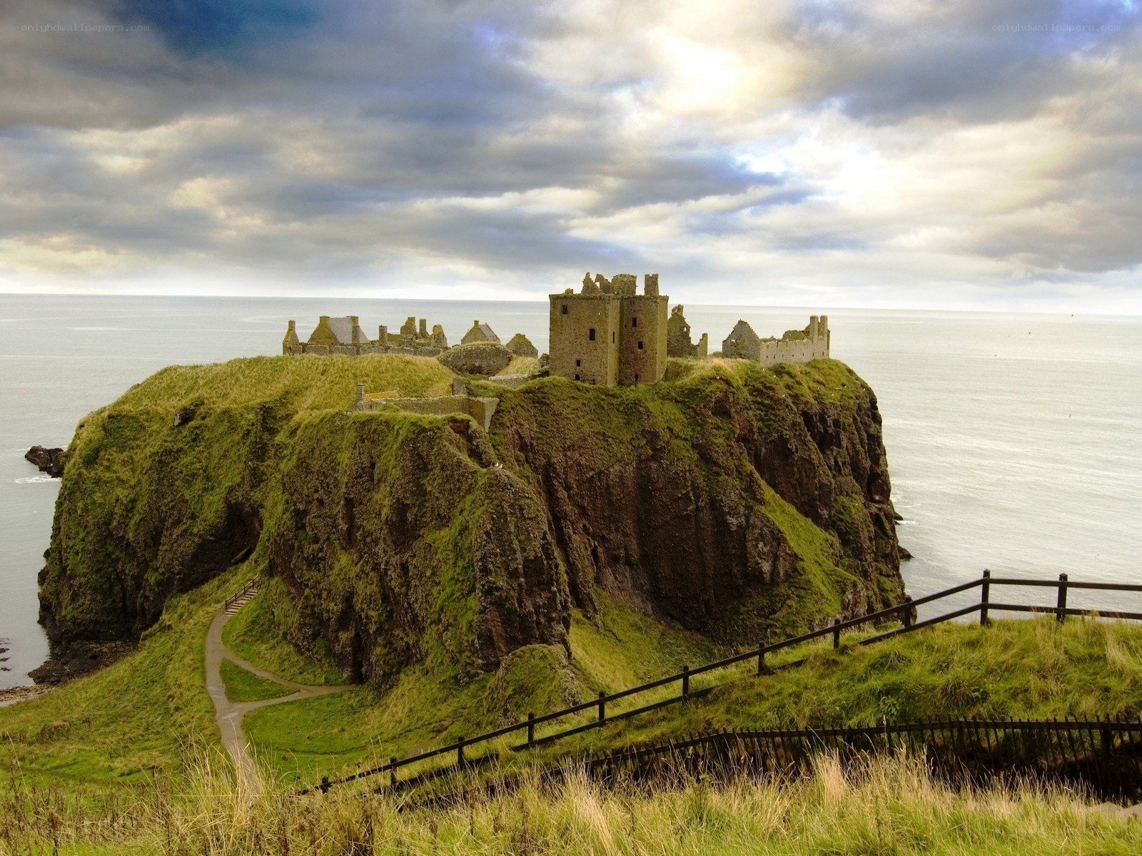 Dunvegan Castle on a cliff