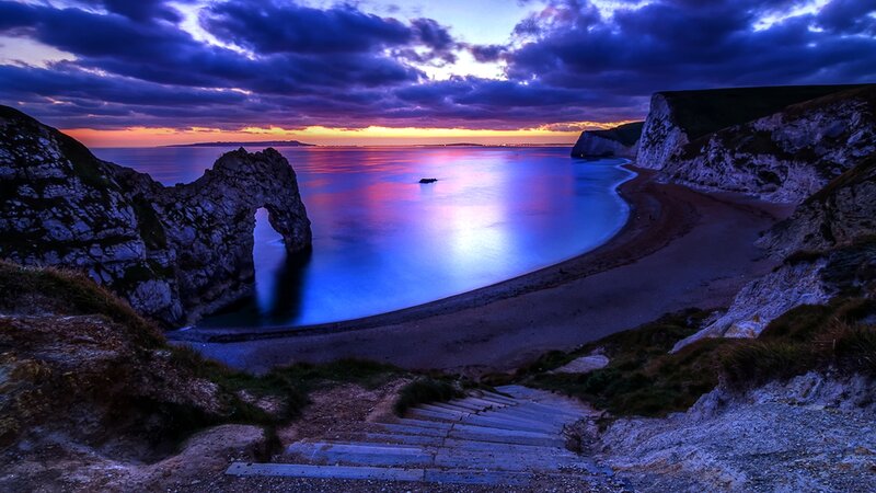 Durdle Door Arch — Blue