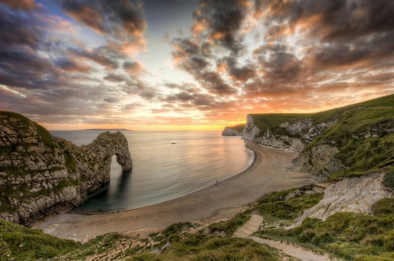 Durdle Door Arch — Orange