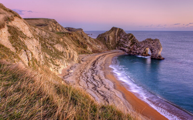 Durdle Door Arch — Purple, Serene