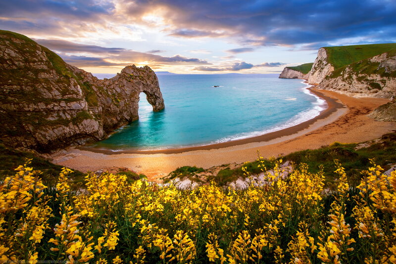 Durdle Door Arch — Yellow