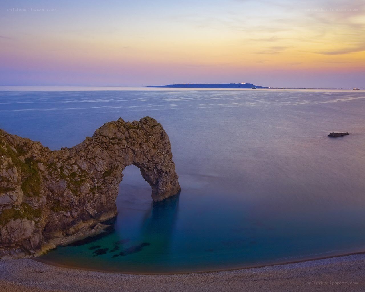 Durdle Door at dusk