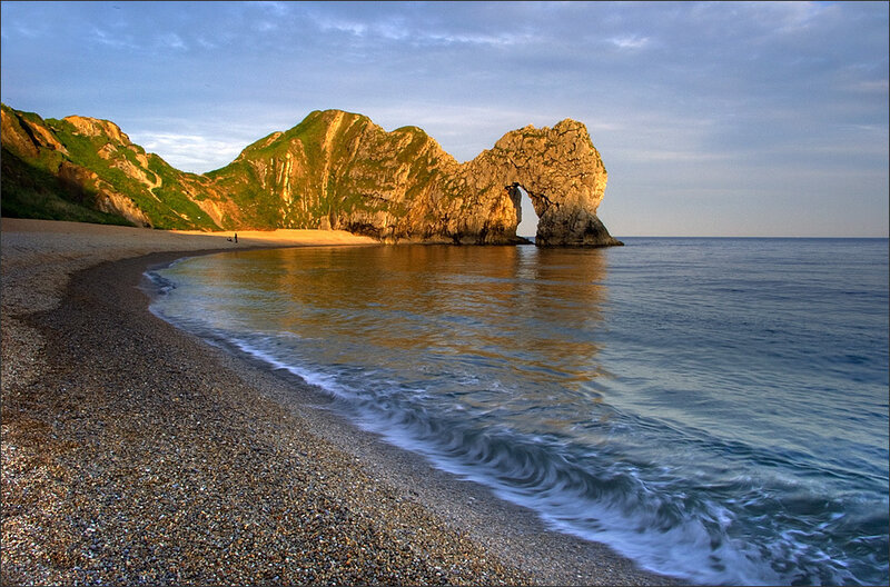 Durdle Door at sunrise