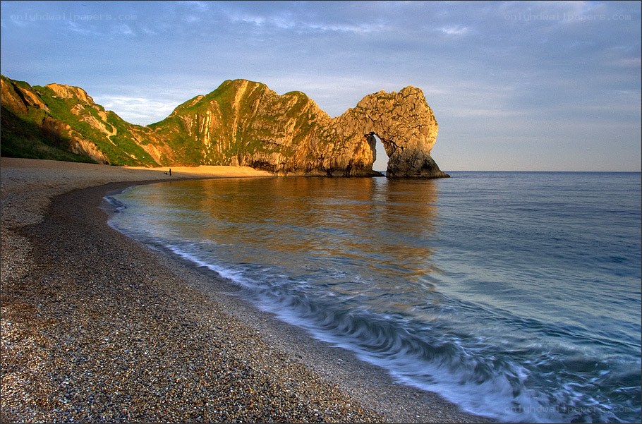 Durdle Door at sunrise