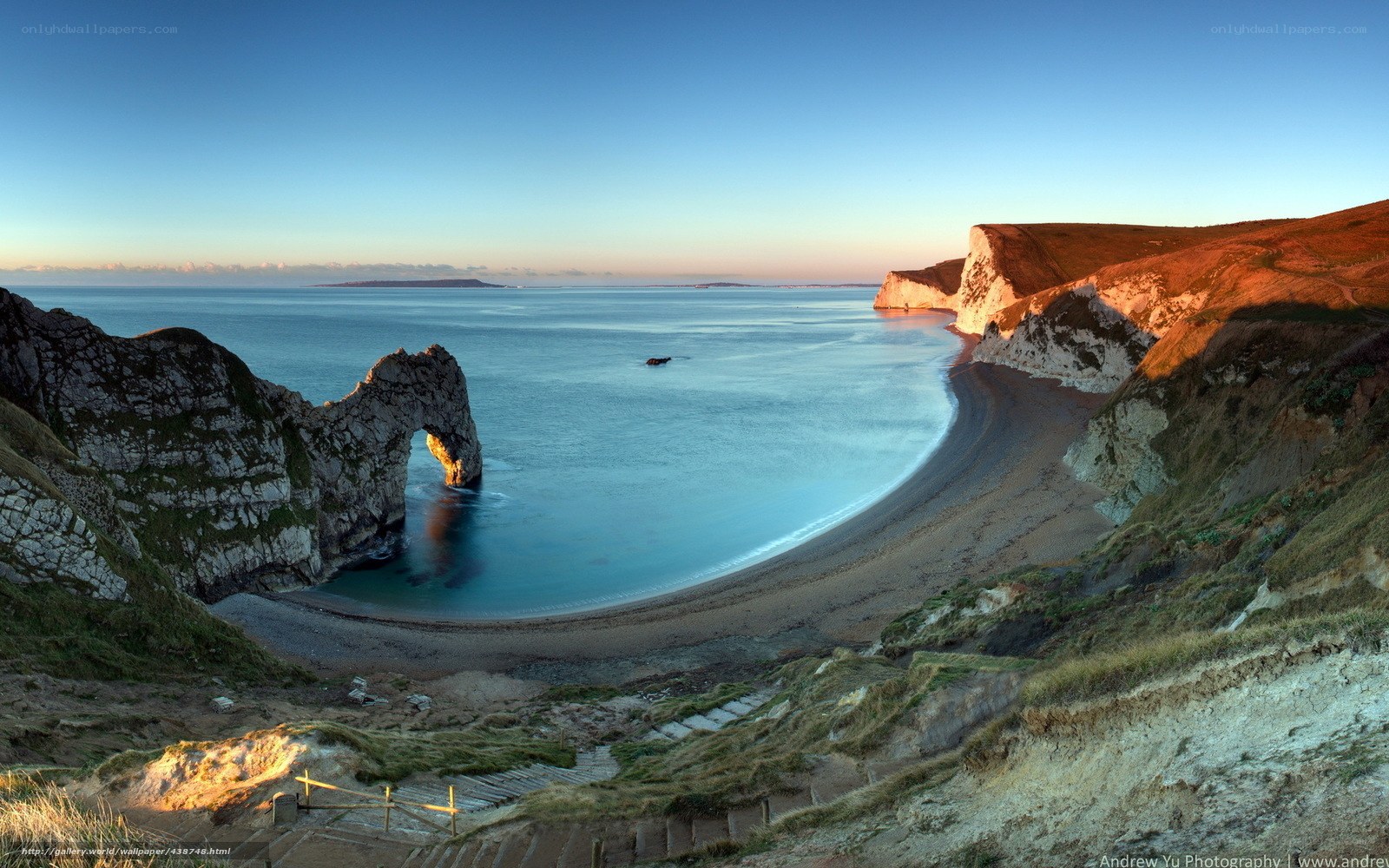Durdle Door at sunrise