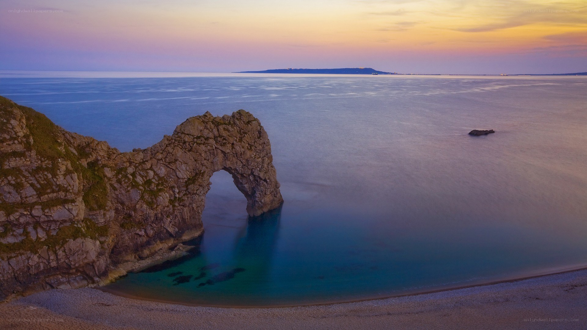 Durdle Door at sunset