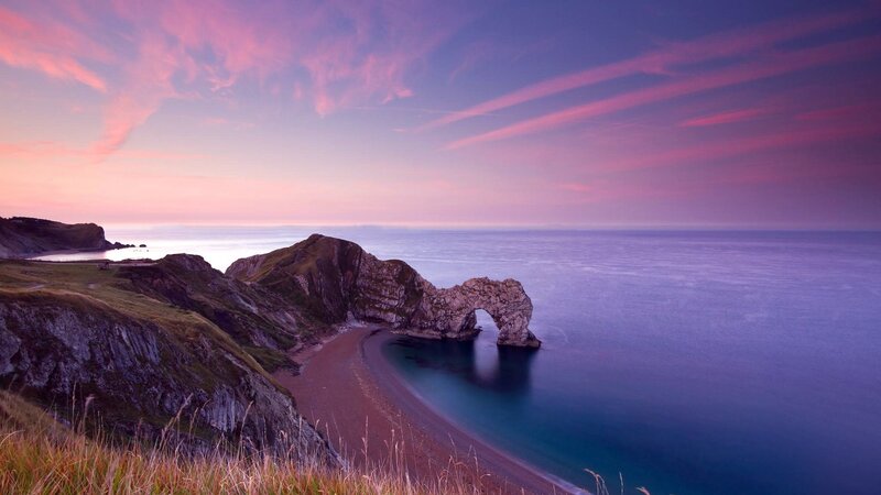 Durdle Door at sunset
