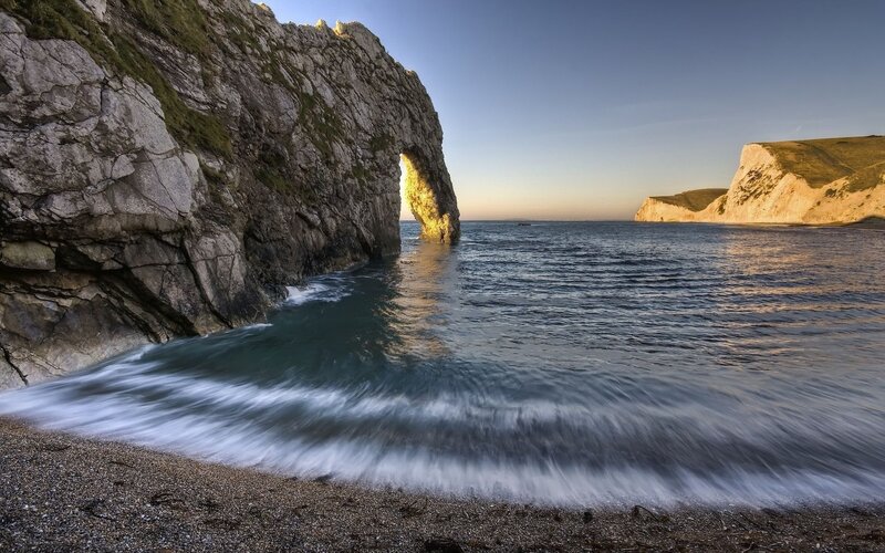 Durdle Door at sunset