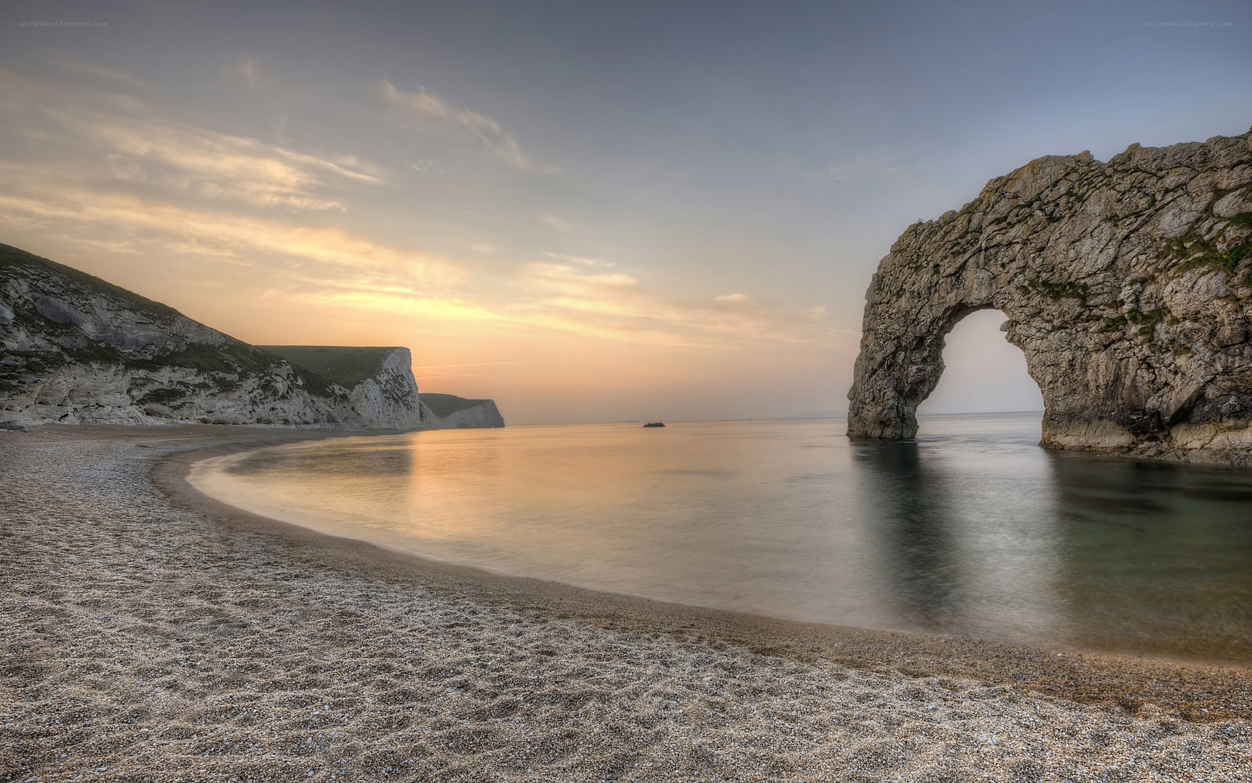 Durdle Door at sunset