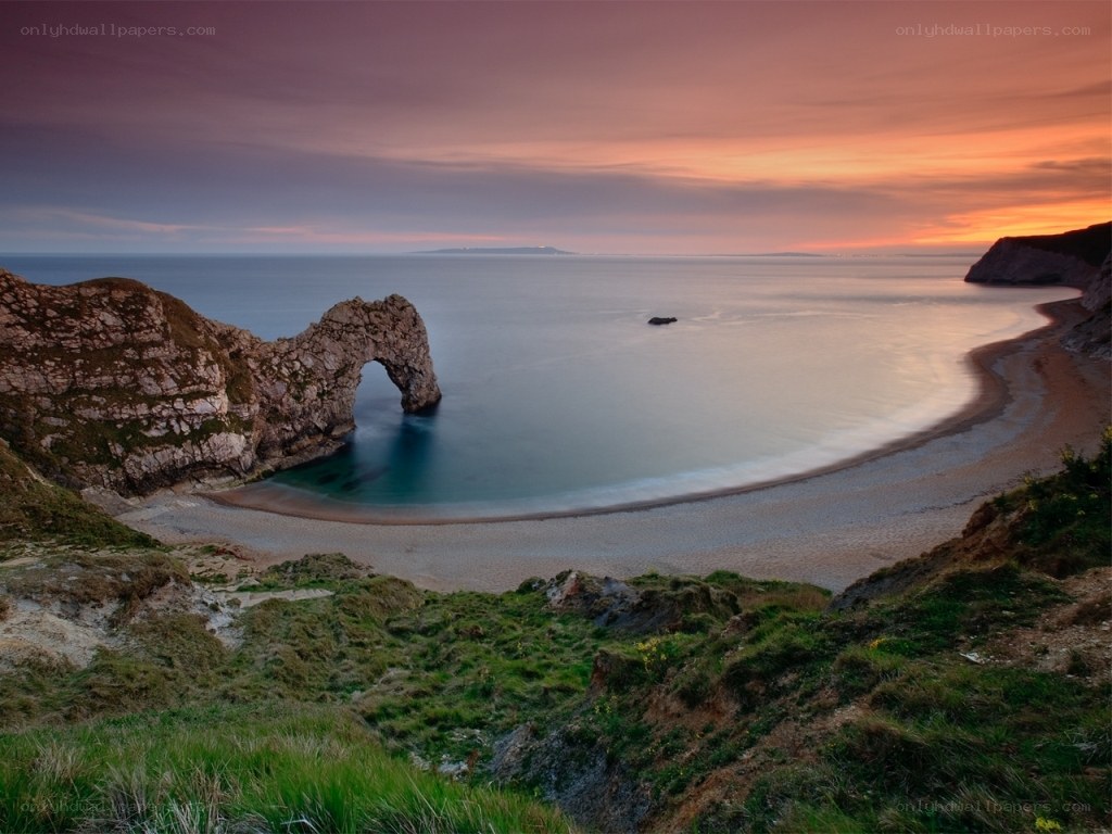 Durdle Door at sunset