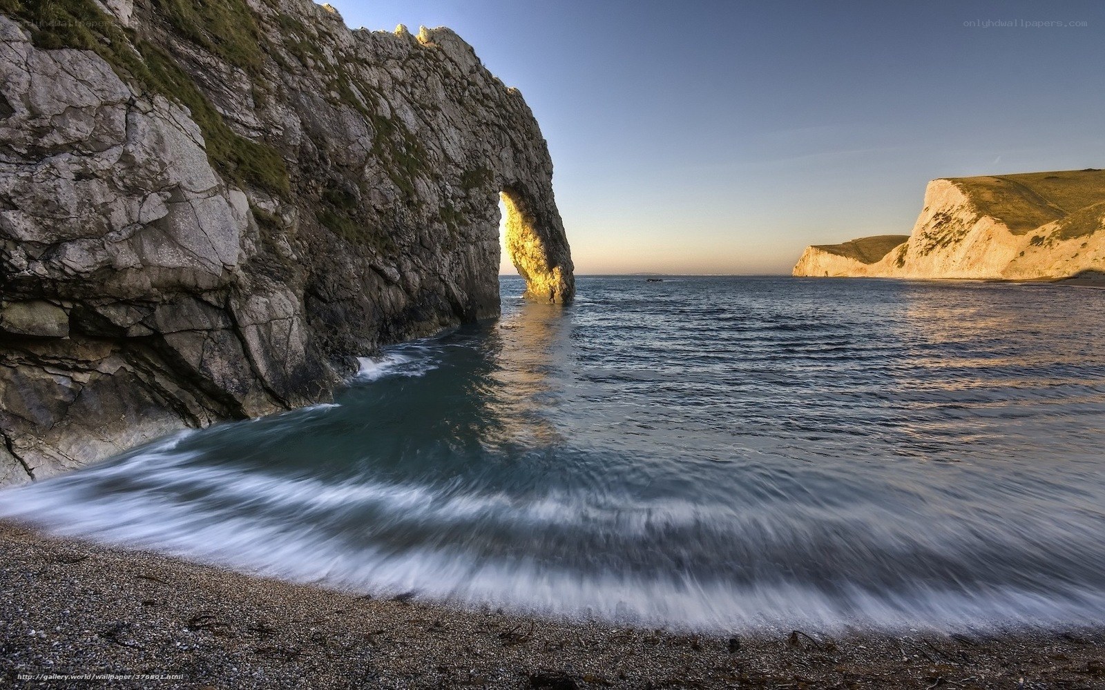 Durdle Door at sunset