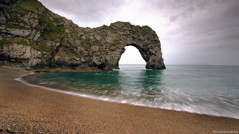 Durdle Door Rock Arch — Brown, Dramatic