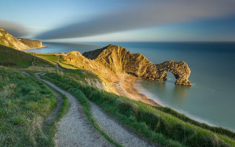 Durdle Door Rock Formation — Green